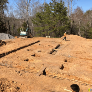 A construction site dig in progress